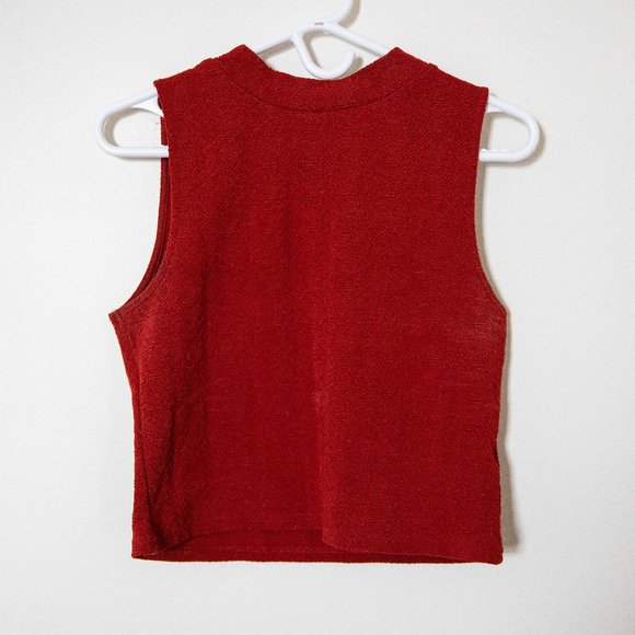 H&M Burnt Orange Crop Halter Top - Picture 1 of 3
